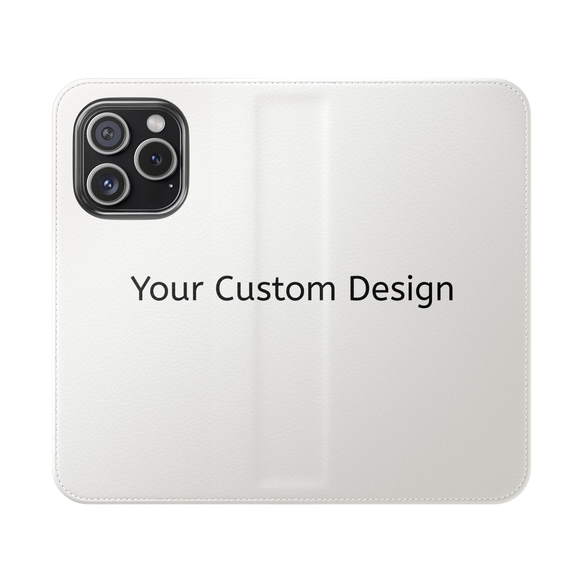 Custom Flip Phone Case — Personalized Wallet Folio with Card Slots