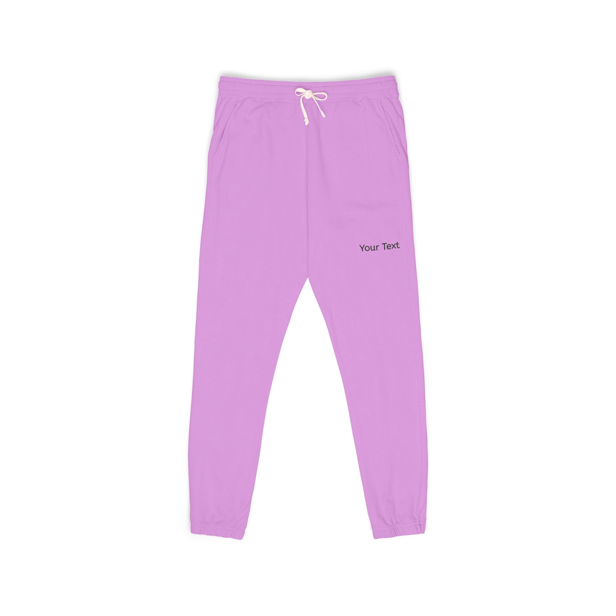 Embroidered Minimal Logo Fleece Sweatpants