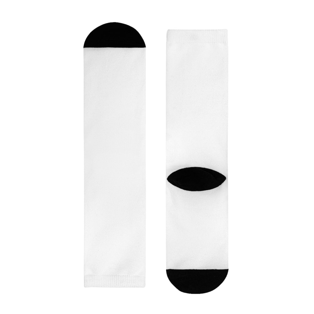 Custom Sublimation Crew Socks — Personalized Text Athletic Socks