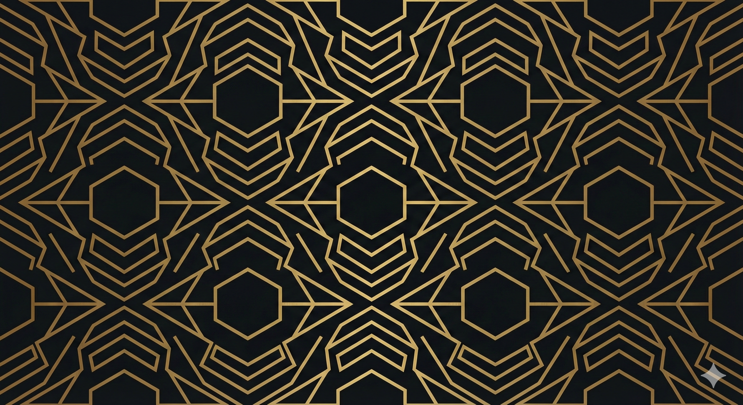 Gold Geometric Pattern - Digital Wallpaper