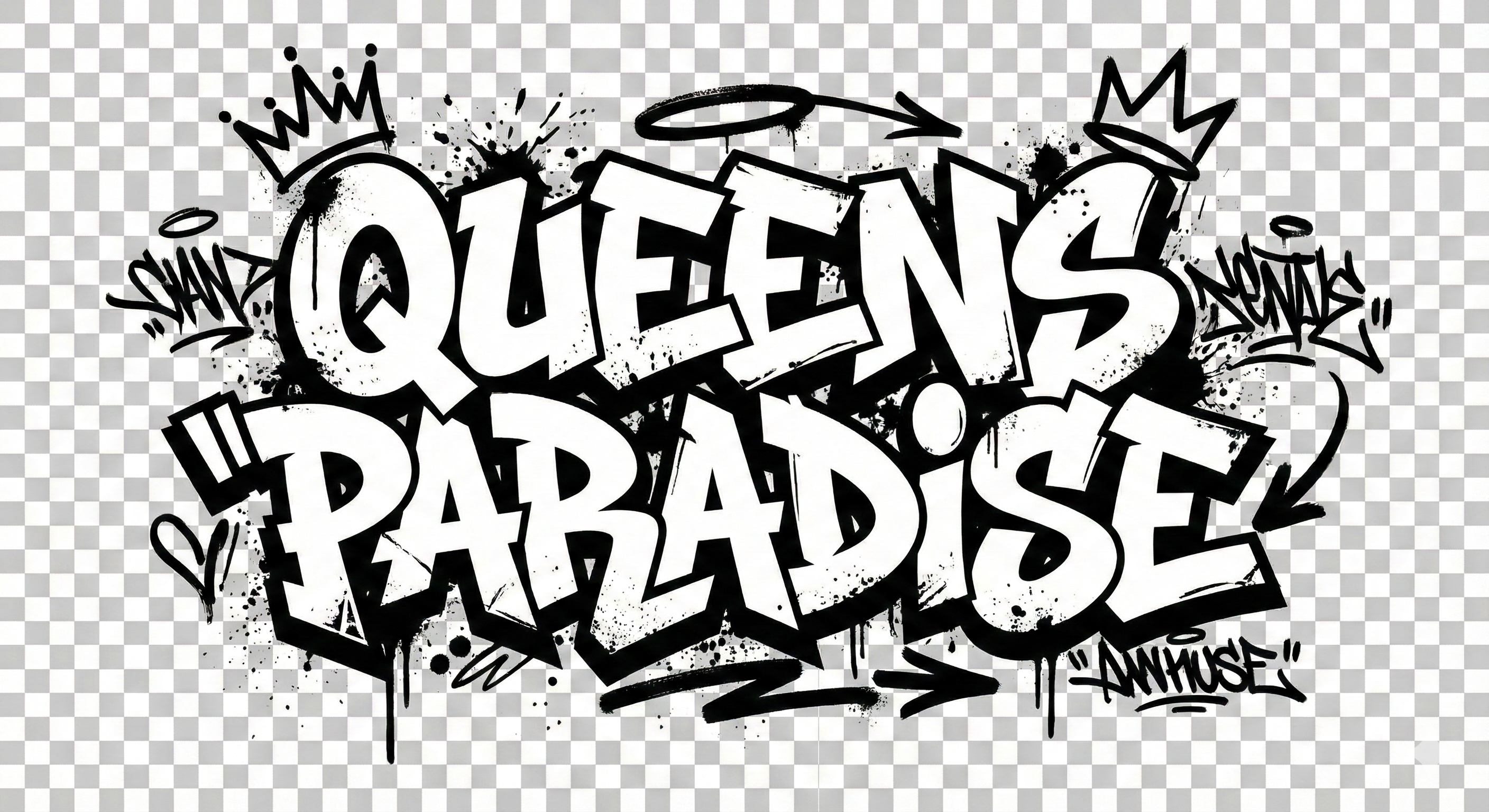 Queens Paradise Typography - T-Shirt Design
