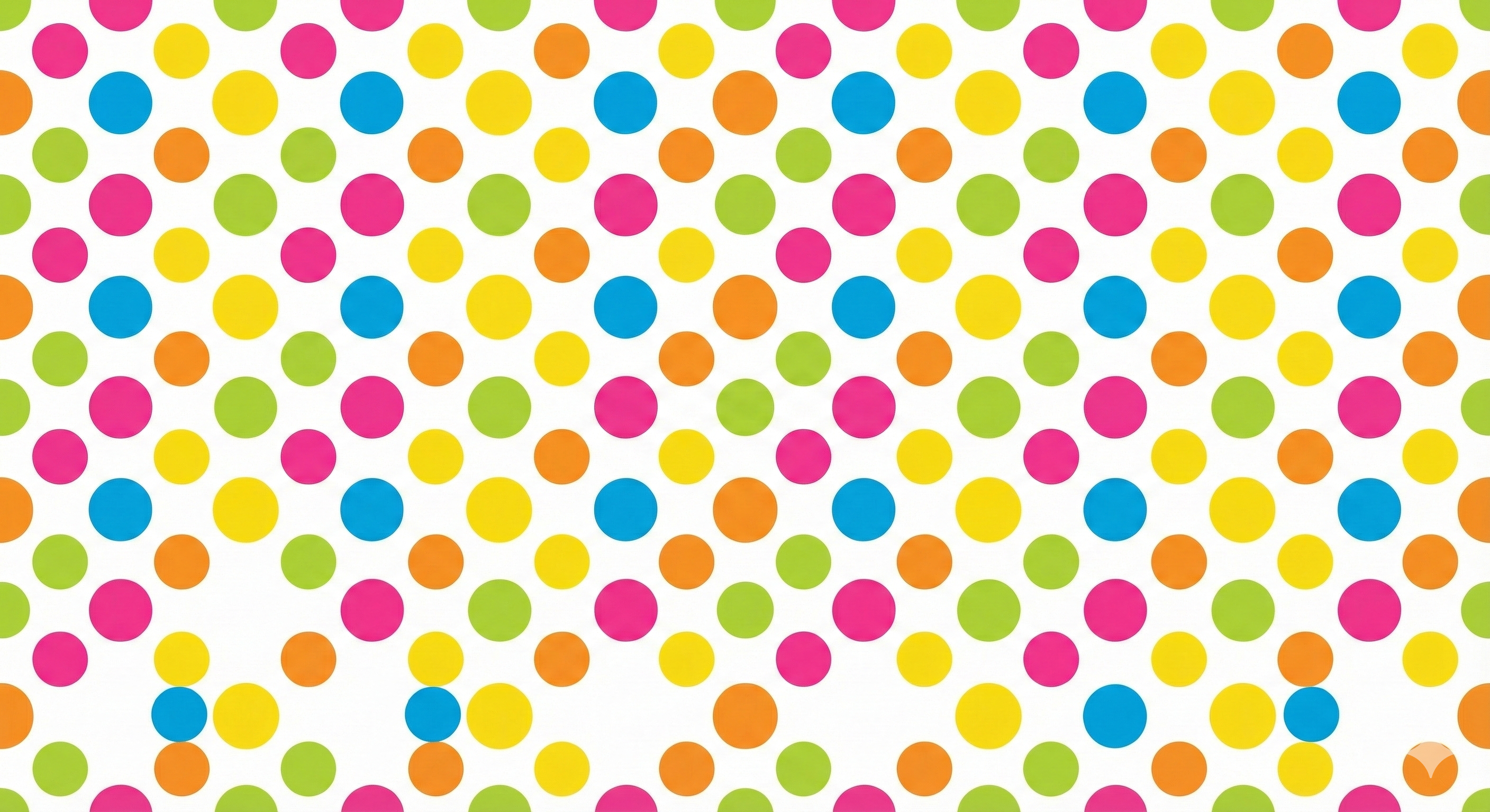 Colorful Polka Dot Pattern - Digital Print