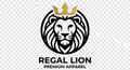 Custom Lion Crown Logo - Digital Download