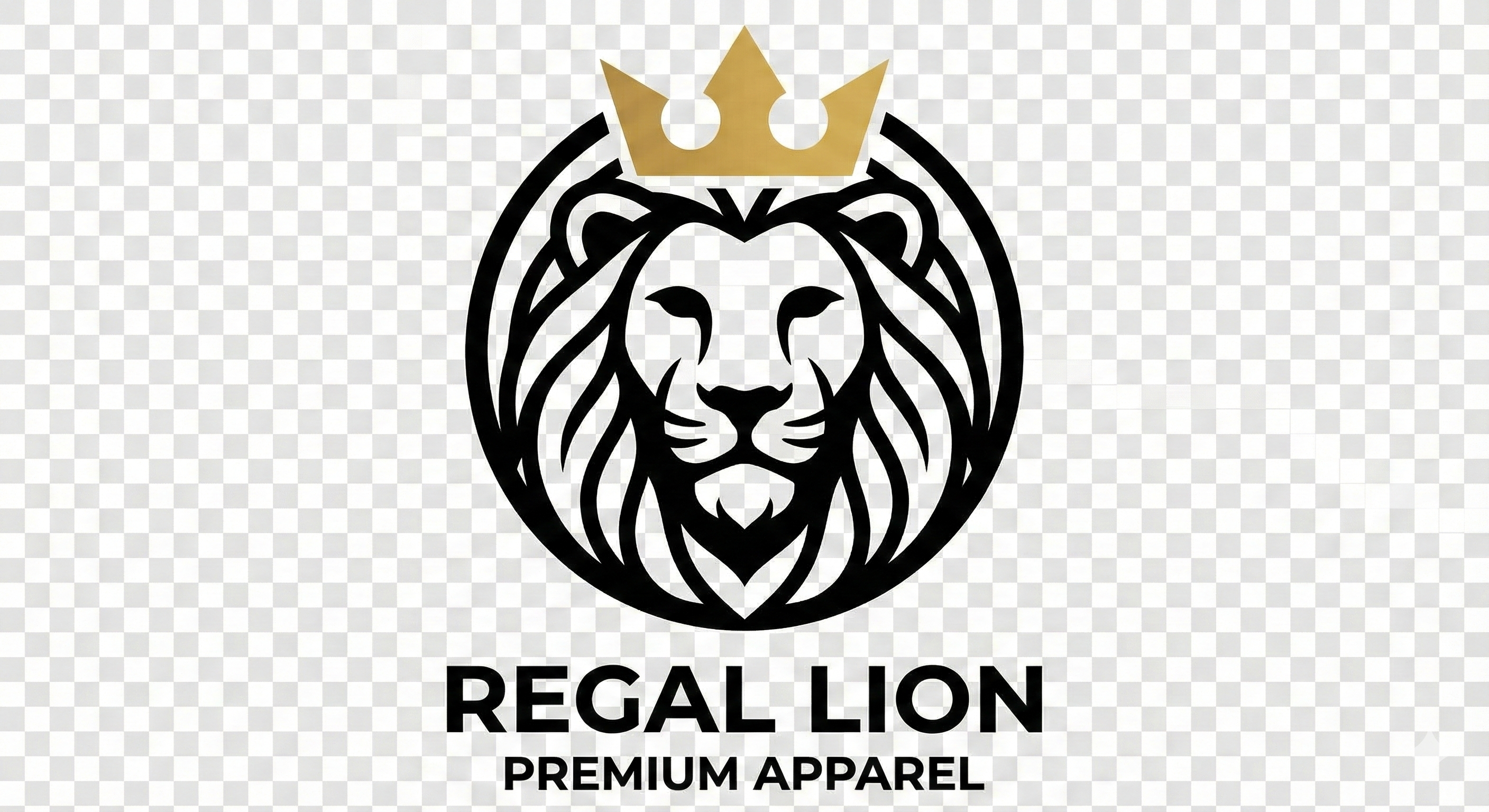 Custom Lion Crown Logo - Digital Download