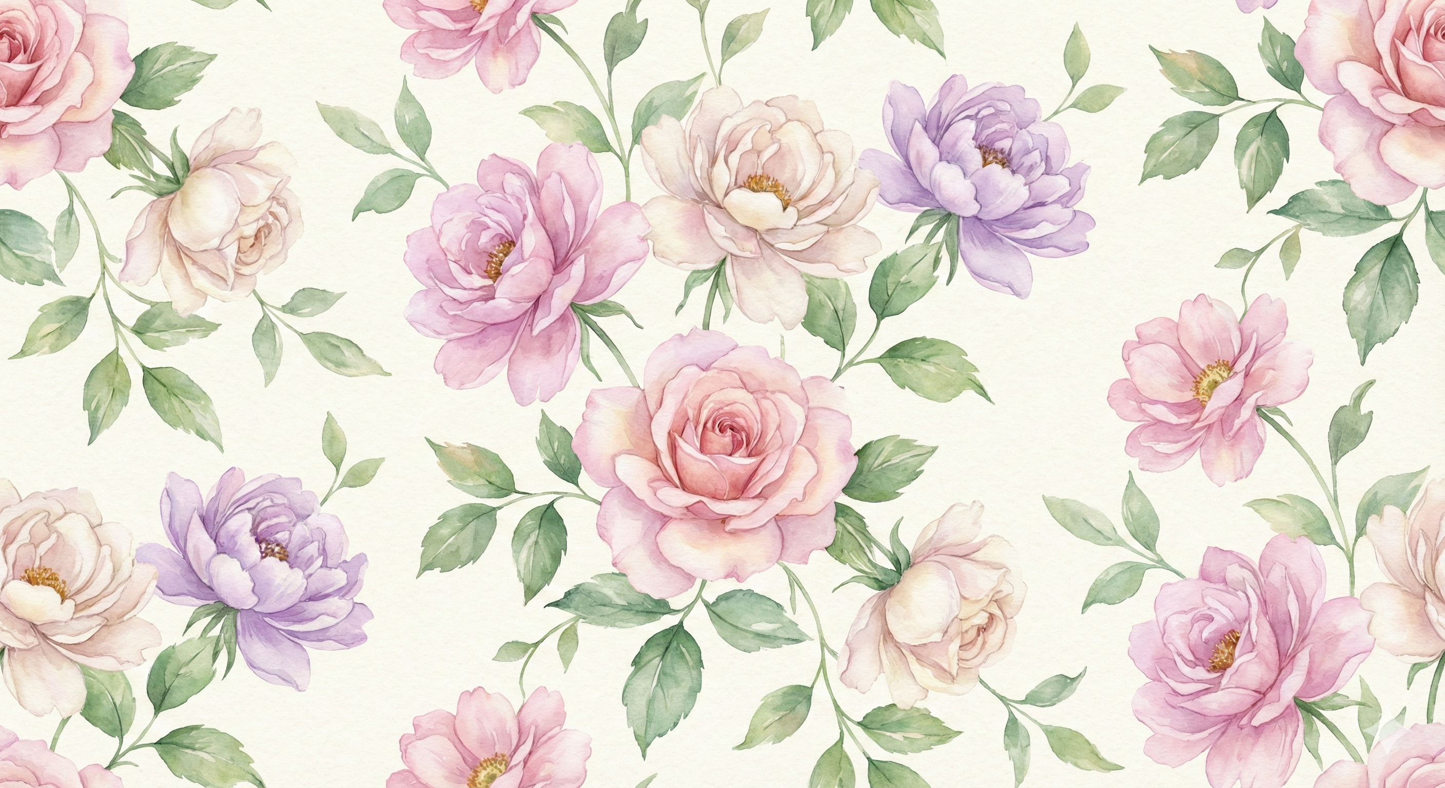 Pastel Floral Pattern - Digital Design